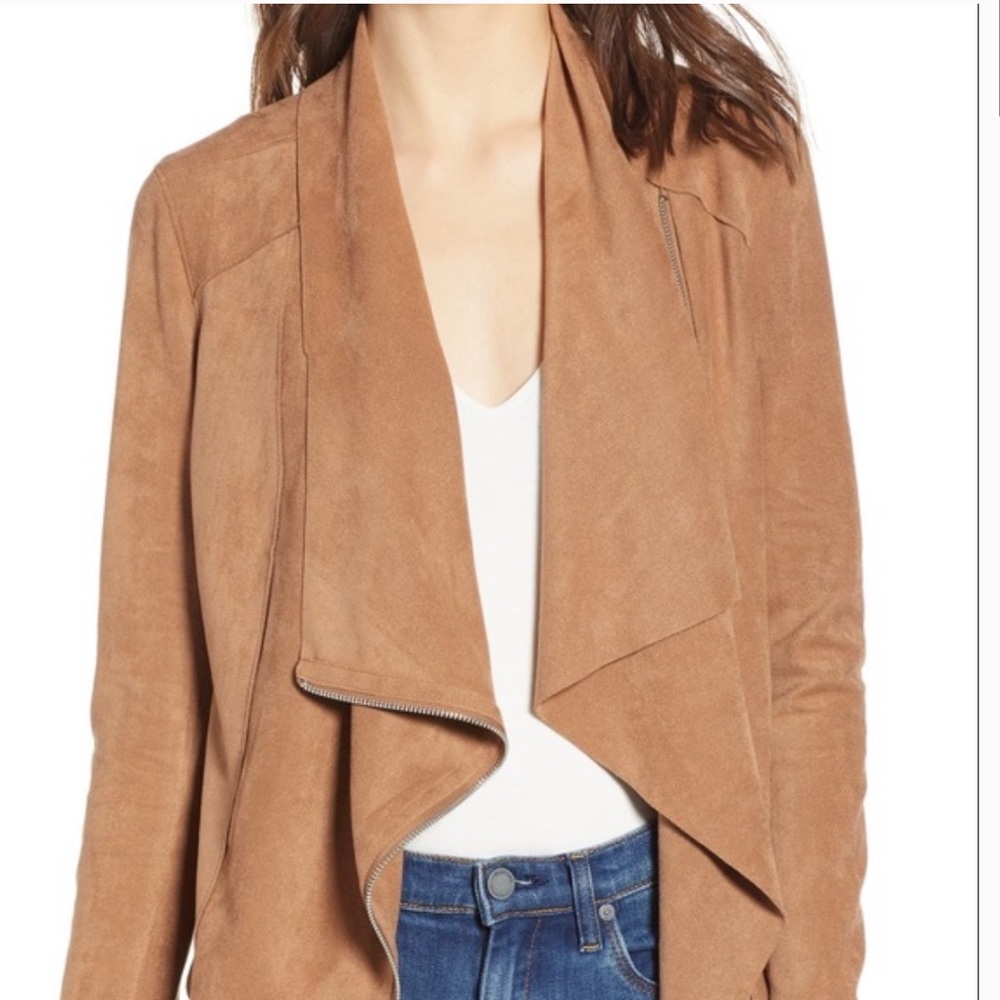 BlankNYC Drape Front Faux Suede Jacket
Size L